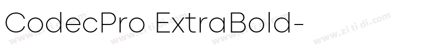 CodecPro ExtraBold字体转换 CodecPro ExtraBold字体转换